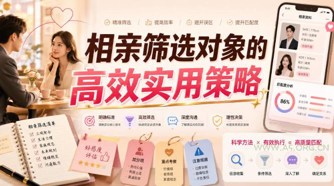 付费文章:相亲筛选对象的高效实用策略 - 小红泡 付费文章:相亲筛选对象的高效实用策略