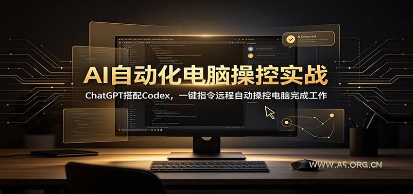 AI自动化电脑操控实战：ChatGPT搭配Codex，一键指令远程自动操控电脑完成工作 - 小红泡