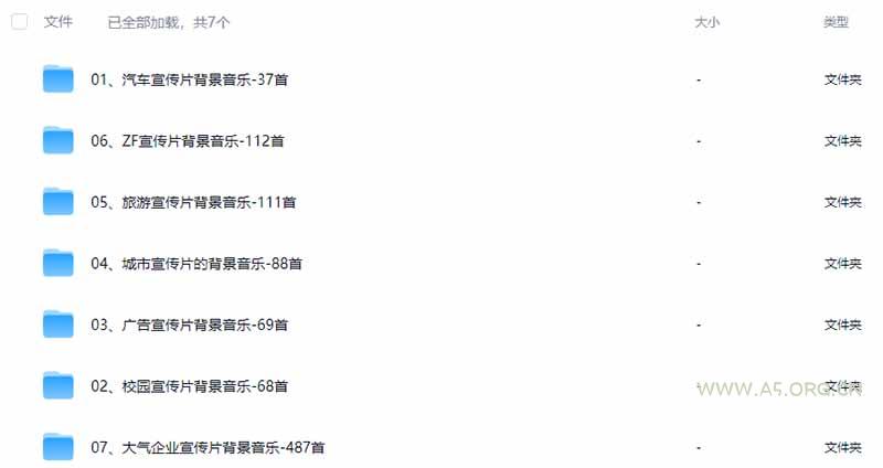 某宝付费购买，常用6G音效合集！970+首宣传片背景音乐，无版权可商用大气素材，分类清晰，高质量内容 - 小红泡