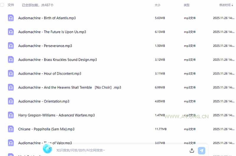 某宝付费购买，常用6G音效合集！970+首宣传片背景音乐，无版权可商用大气素材，分类清晰，高质量内容 - 小红泡