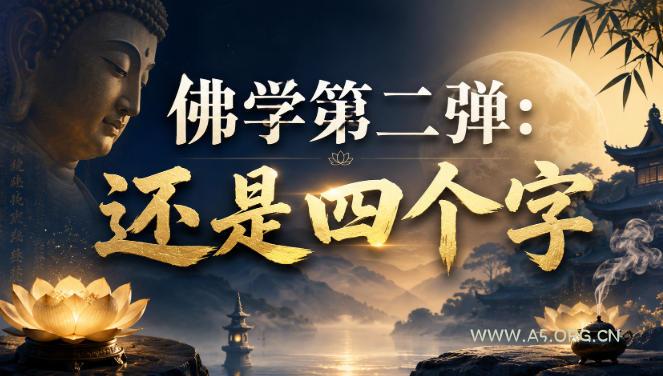 付费文章：佛学第二弹：还是四个字