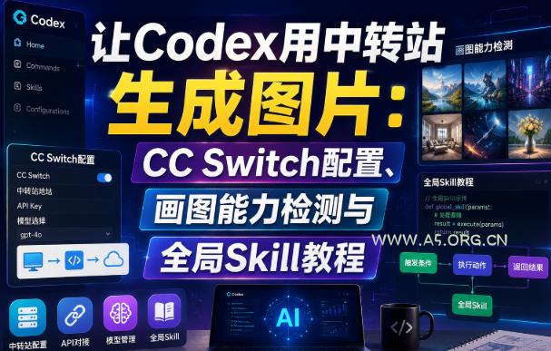 让Codex用中转站生成图片:CC Switch配置、画图能力检测与全局Skill教程 - 小红泡 让Codex用中转站生成图片:CC Switch配置、画图能力检测与全局Skill教程