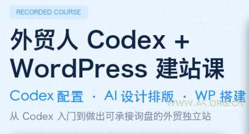 大卫·外贸人Codex + WordPress建站课(更新8月) - 小红泡 大卫·外贸人Codex + WordPress建站课(更新8月) - 小红泡