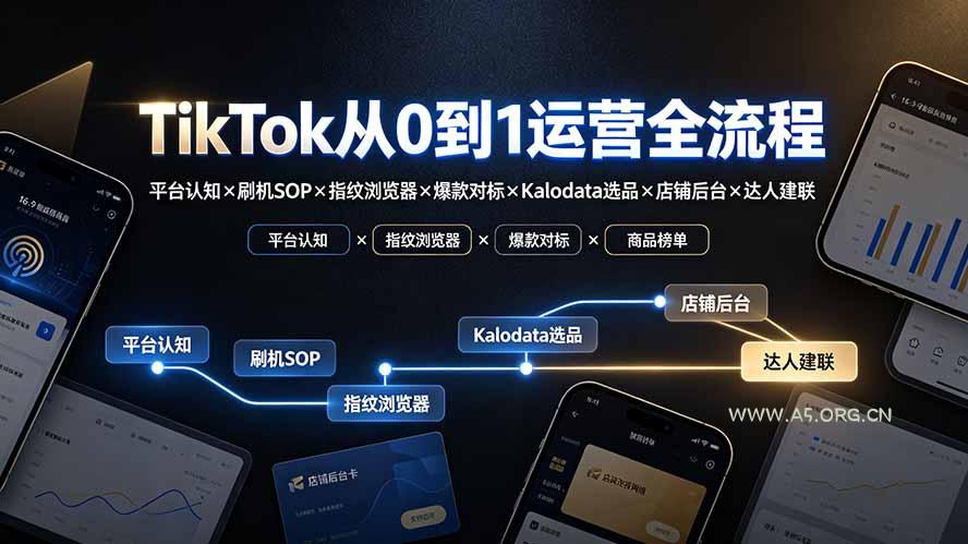 TikTok从0到1运营全流程-更新:平台认知×刷机SOP×指纹浏览器×爆款对标×Kalodata选品×店铺后台×达人建联 - 小红泡 TikTok从0到1运营全流程-更新:平台认知×刷机SOP×指纹浏览器×爆款对标×Kalodata选品×店铺后台×达人建联 - 小红泡