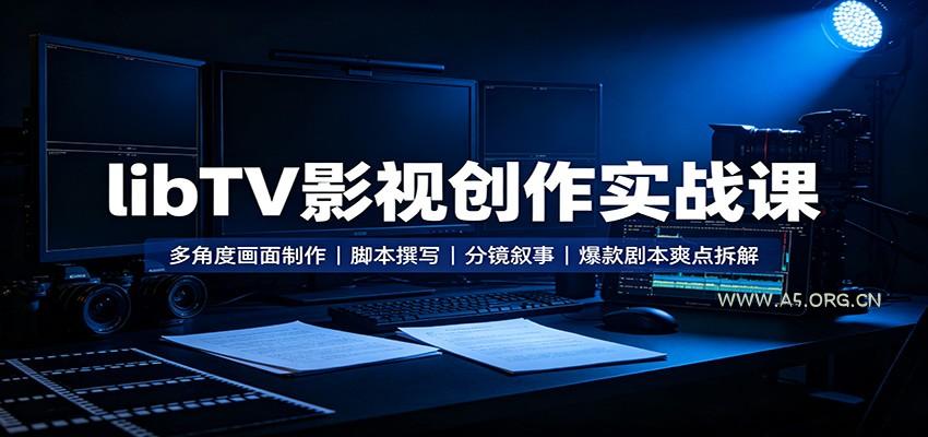 libTV影视创作实战课：多角度画面制作，脚本撰写，分镜叙事，爆款剧本爽点拆解 - 小红泡