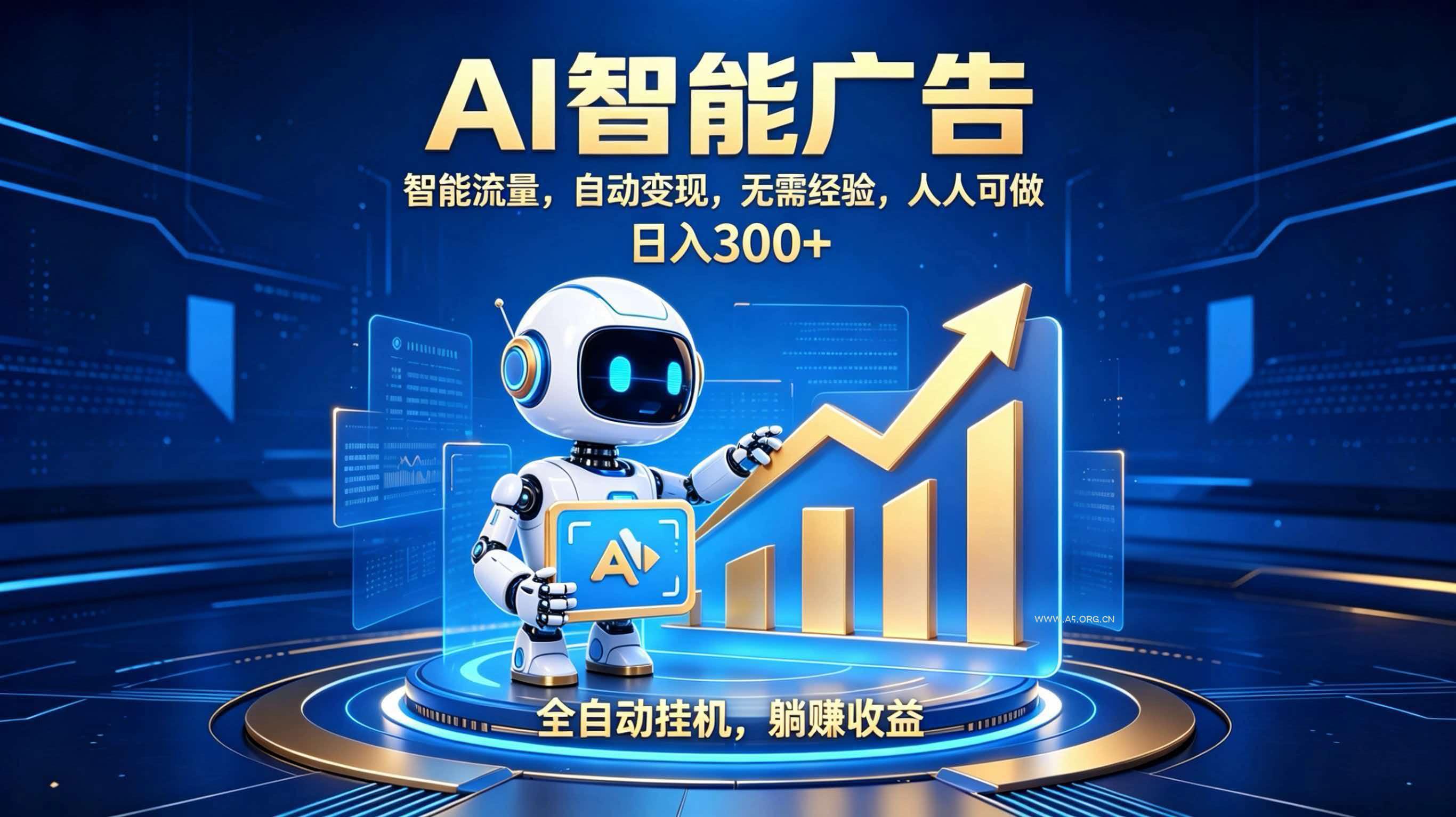 轻资产新赛道，全自动AI广告，打造持续收益 - 小红泡