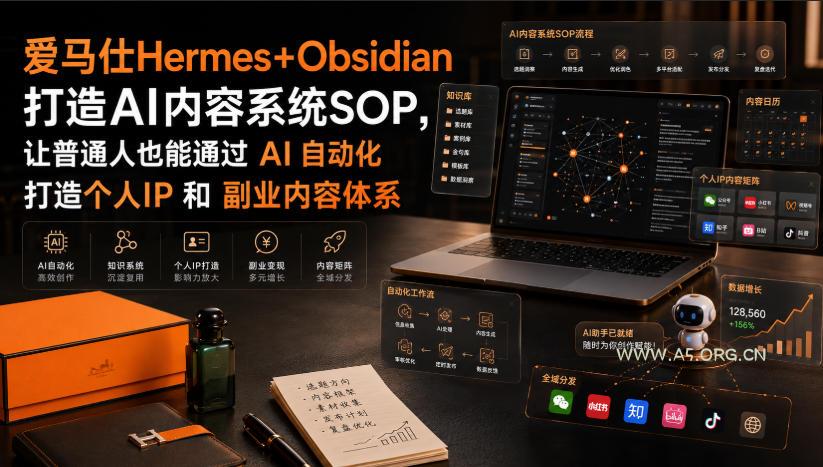 爱马仕Hermes+Obsidian打造AI内容系统SOP,让普通人也能通过 AI 自动化打造个人IP 和 副业内容体系 - 小红泡 爱马仕Hermes+Obsidian打造AI内容系统SOP,让普通人也能通过 AI 自动化打造个人IP 和 副业内容体系