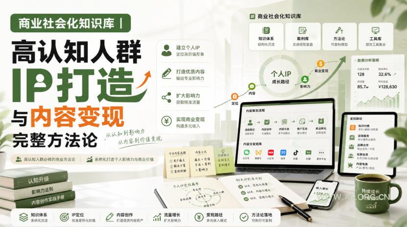 商业社会化知识库|高认知人群IP打造与内容变现完整方法论【文档】 - 小红泡 商业社会化知识库|高认知人群IP打造与内容变现完整方法论【文档】