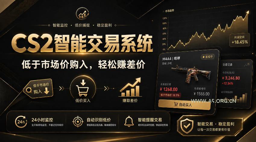 CS2智能交易系统，轻松賺差价|自动运行，无需自己挂G|数据支持任何形式验证【揭秘】