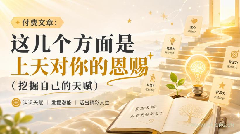 付费文章:这几个方面是上天对你的恩赐(挖掘自己的天赋) - 小红泡 付费文章:这几个方面是上天对你的恩赐(挖掘自己的天赋)