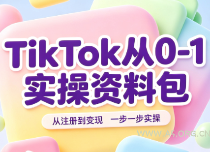 TikTok从0-1实操资料包：养号SOP+爆款公式+投流手册 - 小红泡