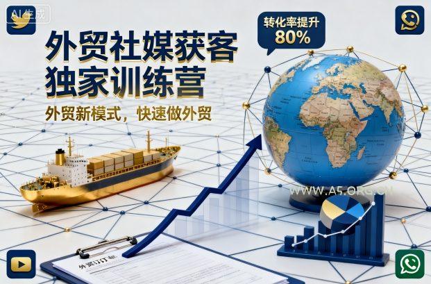 外贸社媒获客独家训练营,外贸新模式,快速做外贸(更新26年08月21日) - 小红泡 外贸社媒获客独家训练营,外贸新模式,快速做外贸(更新26年08月21日)