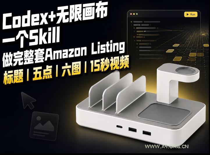 我用一个Codex Skill做完Amazon Listing:标题、五点、六图和视频全流程 - 小红泡 我用一个Codex Skill做完Amazon Listing:标题、五点、六图和视频全流程
