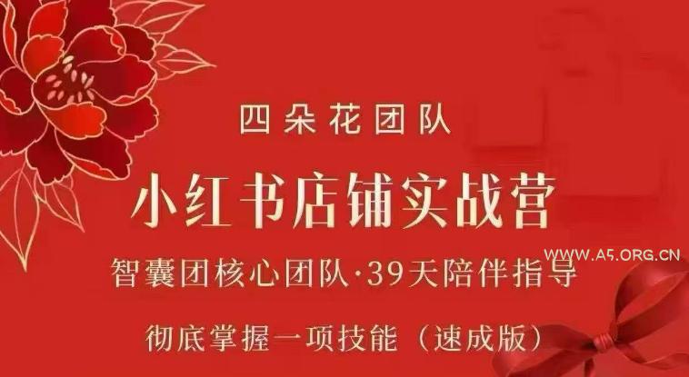 四朵花-小红书店铺专项实战营,专项类目开店跑通全流程,彻底掌握一项技能(速成版) - 小红泡 四朵花-小红书店铺专项实战营,专项类目开店跑通全流程,彻底掌握一项技能(速成版)