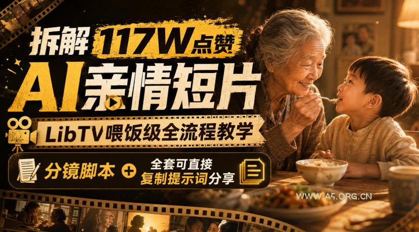 拆解117W点赞AI亲情短片,LibTV喂饭级全流程教学,分镜脚本+全套可直接复制提示词分享 - 小红泡 拆解117W点赞AI亲情短片,LibTV喂饭级全流程教学,分镜脚本+全套可直接复制提示词分享