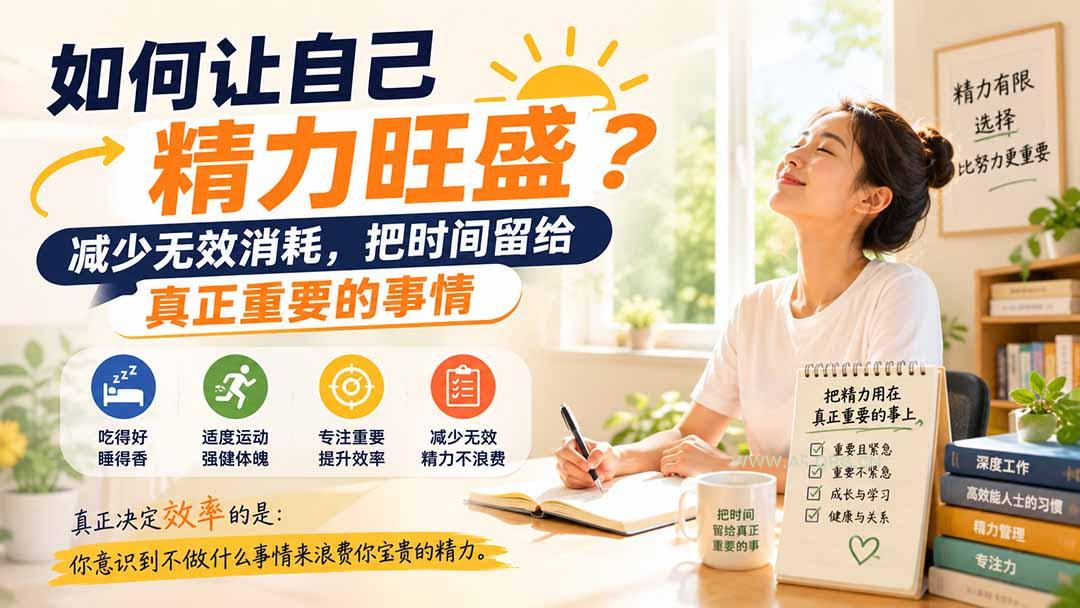 付费文章:如何让自己精力旺盛?减少无效消耗,把时间留给真正重要的事情 - 小红泡 付费文章:如何让自己精力旺盛?减少无效消耗,把时间留给真正重要的事情 - 小红泡