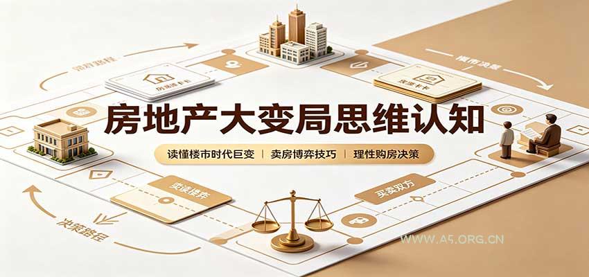 房地产大变局思维认知：读懂楼市时代巨变，卖房博弈技巧，理性购房决策 - 小红泡