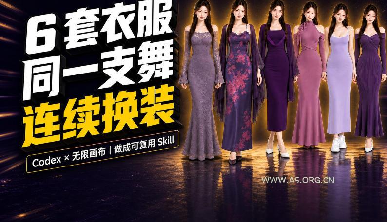 同一支舞,6套衣服按顺序切换:我把服装换装视频做成了一个Skill - 小红泡 同一支舞,6套衣服按顺序切换:我把服装换装视频做成了一个Skill