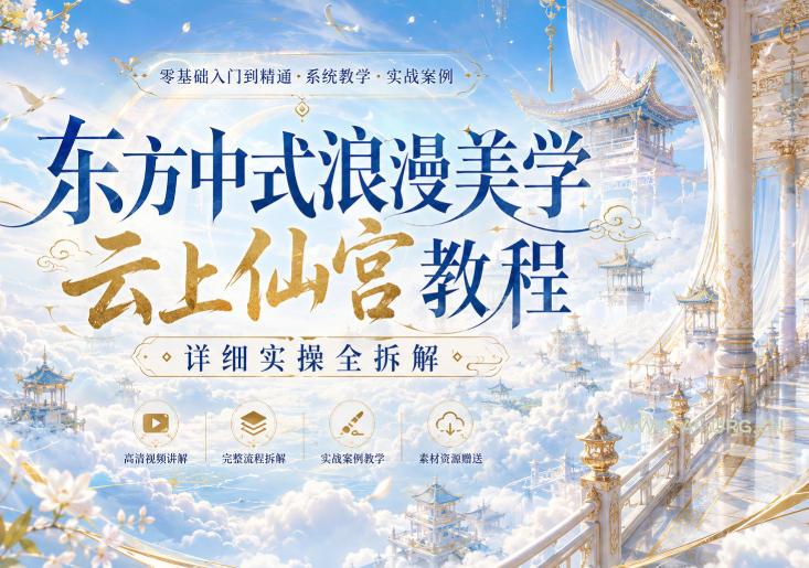 东方中式浪漫美学云上仙宫教程,详细实操全拆解 - 小红泡 东方中式浪漫美学云上仙宫教程,详细实操全拆解