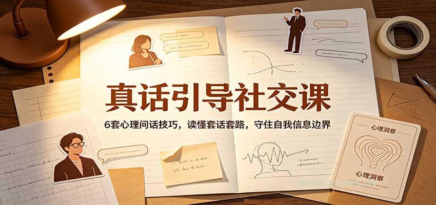 真话引导社交课：6套心理问话技巧，读懂套话套路，守住自我信息边界 - 小红泡