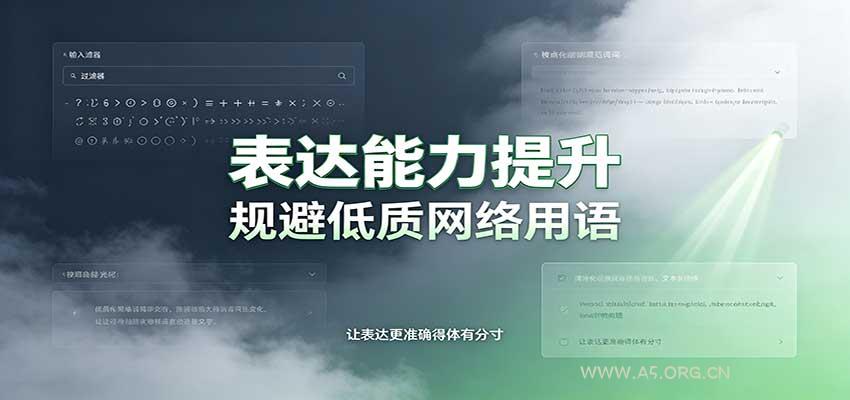 表达能力提升：语言塑造思想逻辑，规避低质网络用语，强化心智感知 - 小红泡