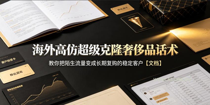 海外高仿超级克隆奢侈品话术,教你把陌生流量变成长期复购的稳定客户【文档】 - 小红泡 海外高仿超级克隆奢侈品话术,教你把陌生流量变成长期复购的稳定客户【文档】