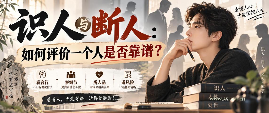 付费文章:识人与断人:如何评价一个人是否靠谱? - 小红泡 付费文章:识人与断人:如何评价一个人是否靠谱?