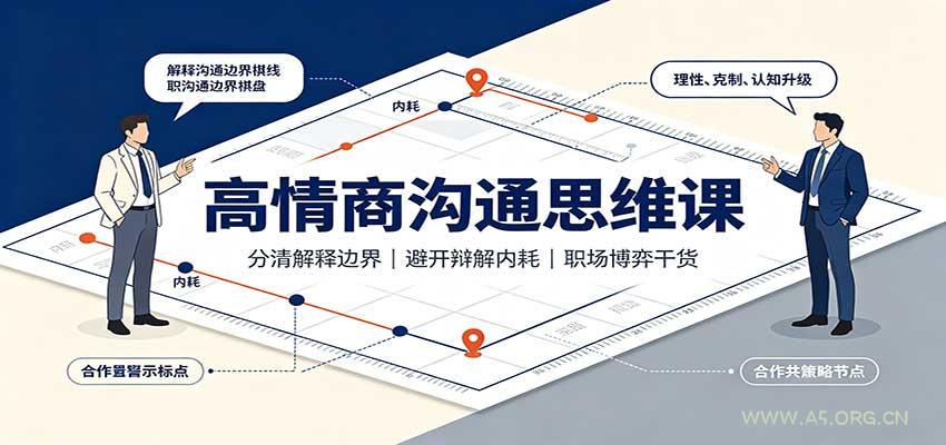 高情商沟通思维课：分清解释边界，避开辩解内耗，职场博弈干货 - 小红泡