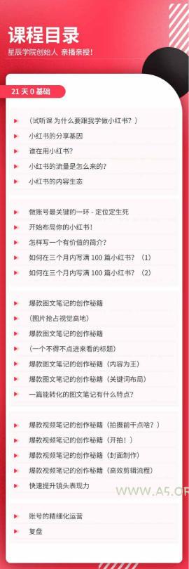 21天0基础小红书实操训练营｜从账号搭建、流量逻辑到爆款笔记、垂直变现全突破