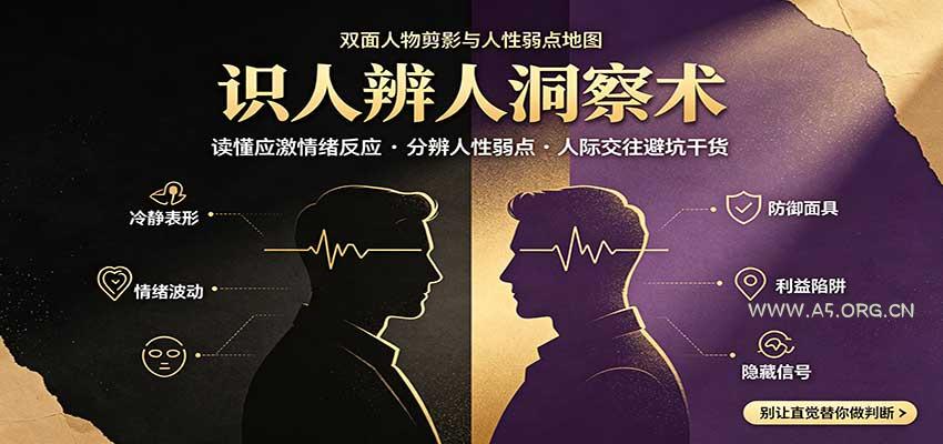 识人辨人终极心法：读懂应激情绪反应，分辨人性弱点，人际交往避坑干货 - 小红泡