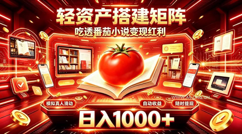 轻资产搭建矩阵,吃透番茄小说变现红利,日入1000+,支持无限矩阵放大【揭秘】 - 小红泡 轻资产搭建矩阵,吃透番茄小说变现红利,日入1000+,支持无限矩阵放大【揭秘】