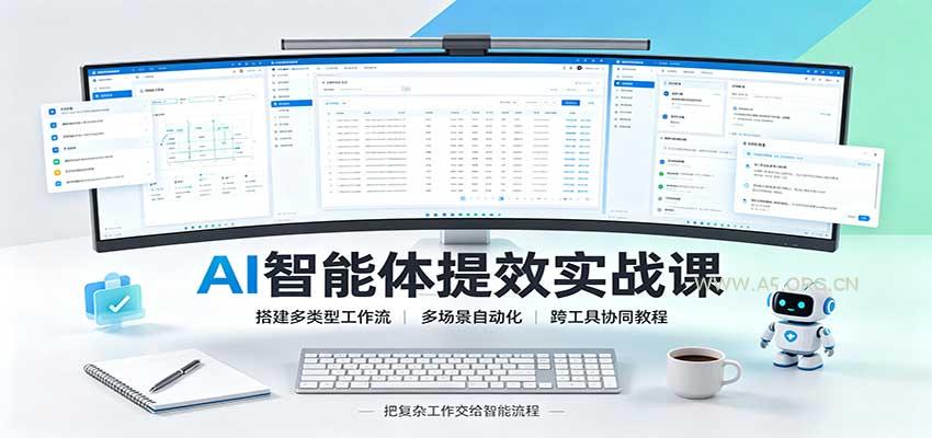 AI智能体提效实战课：搭建多类型工作流，多场景自动化，跨工具协同教程 - 小红泡