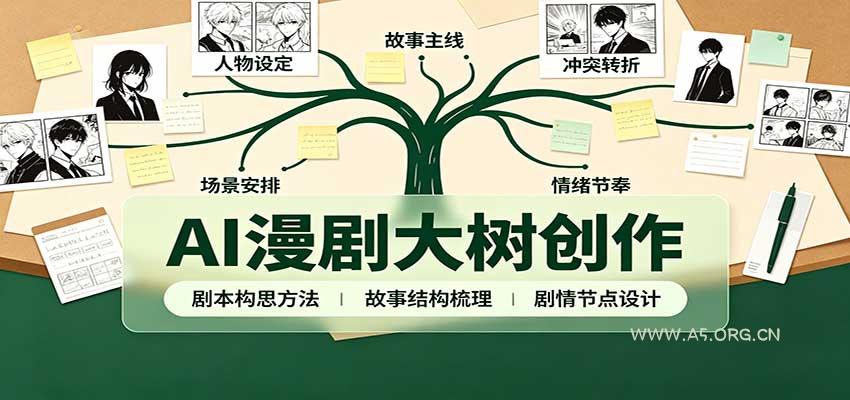 AI漫剧大树创作：剧本构思课程讲解，软件插件配置，配套工具资料完整梳理 - 小红泡