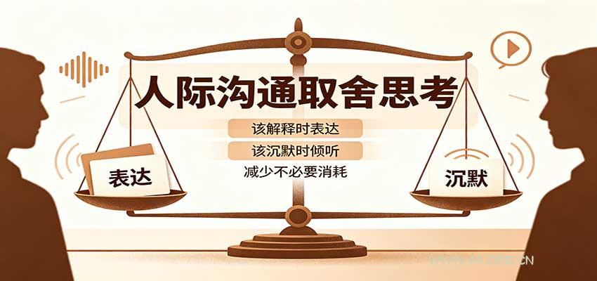 人际沟通取舍思考：分清解释与沉默边界，拿捏职场生活沟通分寸减少情绪内耗 - 小红泡