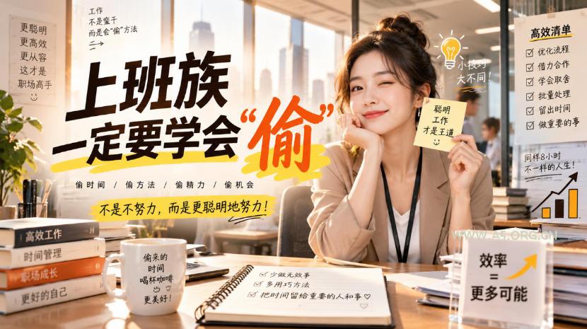 某社群精选付费文:上班族一定要学会“偷“ - 小红泡 某社群精选付费文:上班族一定要学会“偷“
