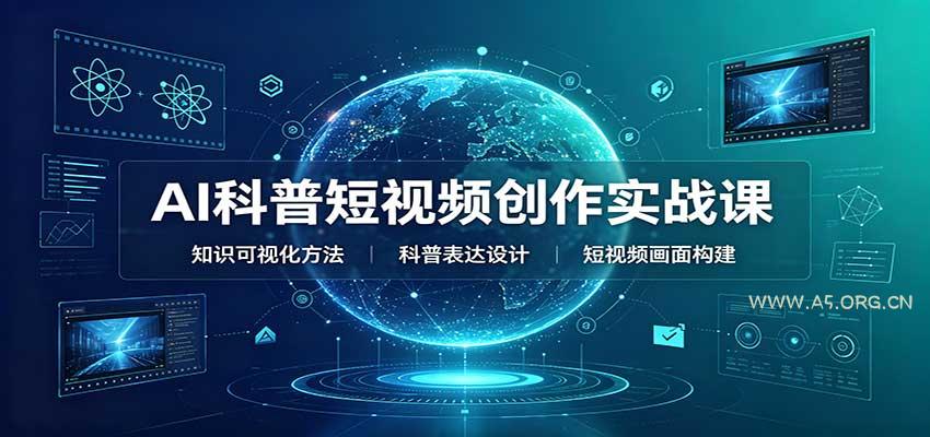 AI科普短视频创作实战课：配套要点文档，文案与视频提示词模板教学 - 小红泡