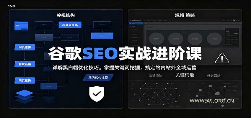 2026谷歌SEO实战进阶课：详解黑白帽优化技巧，掌握关键词挖掘，搞定站内站外全域运营 - 小红泡