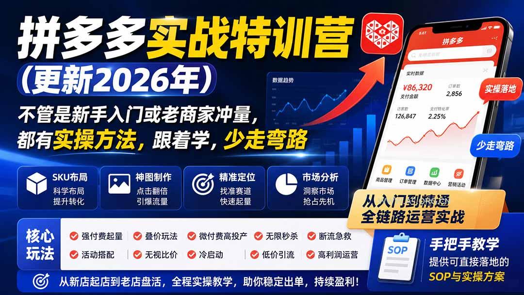 拼多多实战特训营(更新0915 - 小红泡
