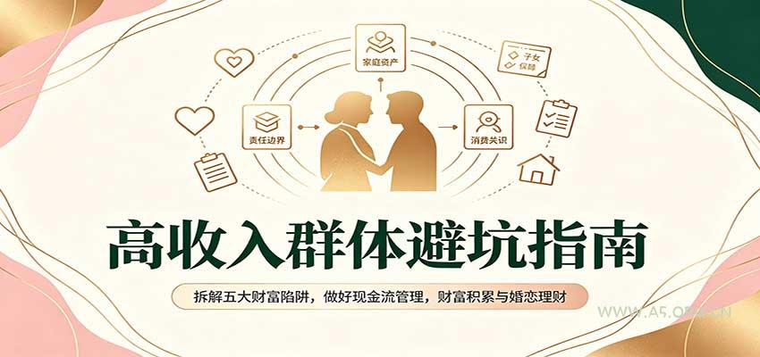 高收入群体避坑指南：拆解五大财富陷阱，做好现金流管理，财富积累与婚恋理财 - 小红泡