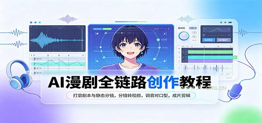 AI漫剧全链路创作教程：打磨剧本与静态分镜，分镜转视频，调音对口型，成片剪辑 - 小红泡