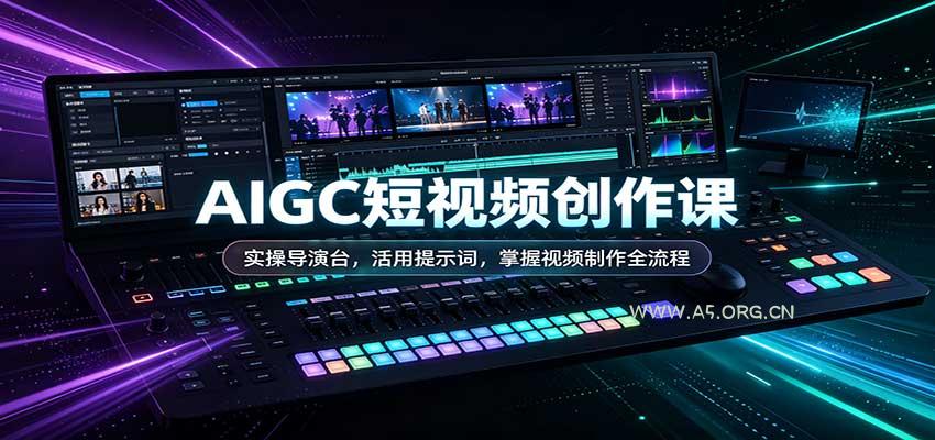 AIGC短视频创作课：实操导演台，活用提示词，掌握视频制作全流程 - 小红泡