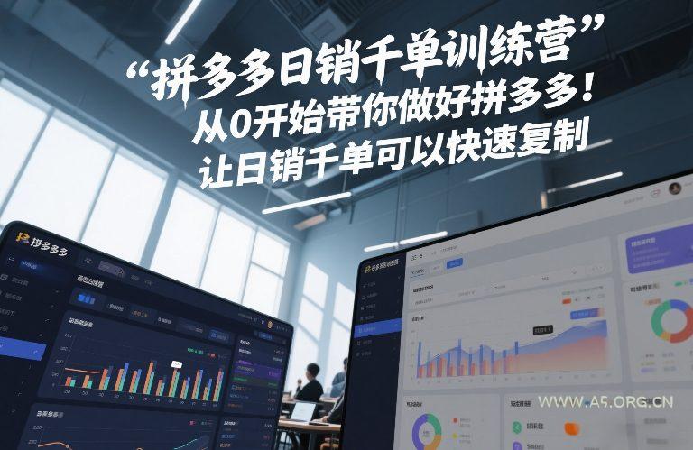 拼多多日销千单训练营,从0开始带你做好拼多多,让日销千单可以快速复制(更新26年9月) - 小红泡 拼多多日销千单训练营,从0开始带你做好拼多多,让日销千单可以快速复制(更新26年9月)