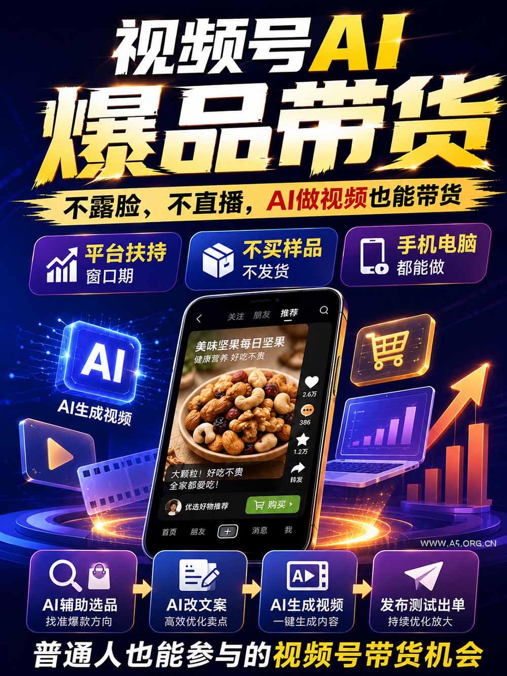 2026视频号AI爆品带货训练营-9月开课｜不露脸不直播，AI做视频发视频号，有人下单，你赚佣金，轻松单日佣金1000+ - 小红泡