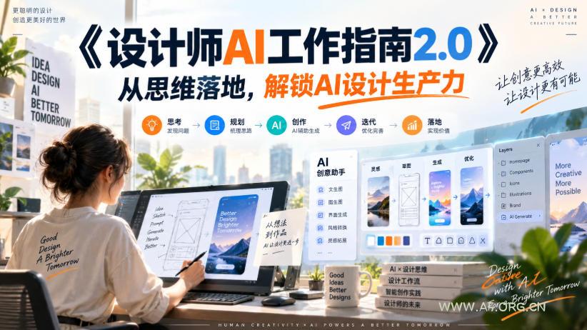 《设计师AI工作指南2.0》从思维落地-无水印,解锁AI设计生产力 - 小红泡 《设计师AI工作指南2.0》从思维落地-无水印,解锁AI设计生产力