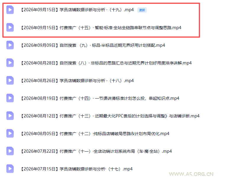 2026淘宝电商终局之战VIP课-更新0920：自然搜索+直通车+无界+精准人群，系统掌握测款动销与全店推广布局方法 - 小红泡