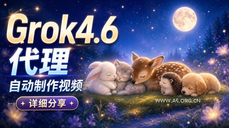 Grok 4.6代理自动制作视频！从提示词到成片全流程详细分享｜AI Agent实操分享