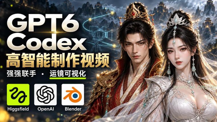 GPT-6 Astra&times;Codex高智能制作视频！联手Higgsfield，运镜可视化实战
