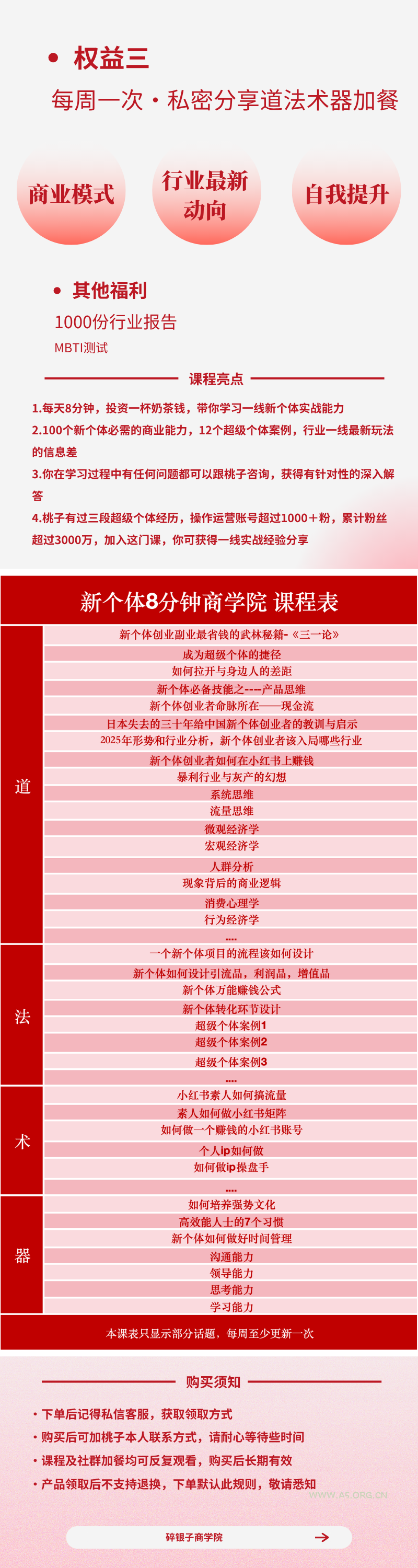 AI+新个体创业必修课-更新0922｜道法术器｜商业逻辑&middot;小红书流量&middot;AI智能体｜低成本打造个人变现小生意全套教学 - 小红泡