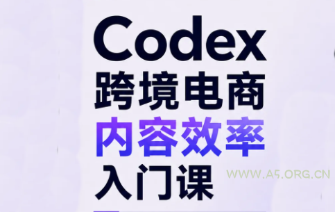 Codex跨境电商内容效率入门课 - 小红泡 Codex跨境电商内容效率入门课 - 小红泡