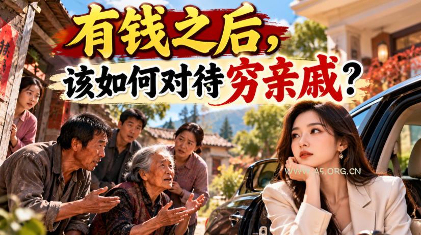 某公众号付费文章：有钱之后，该如何对待穷亲戚？